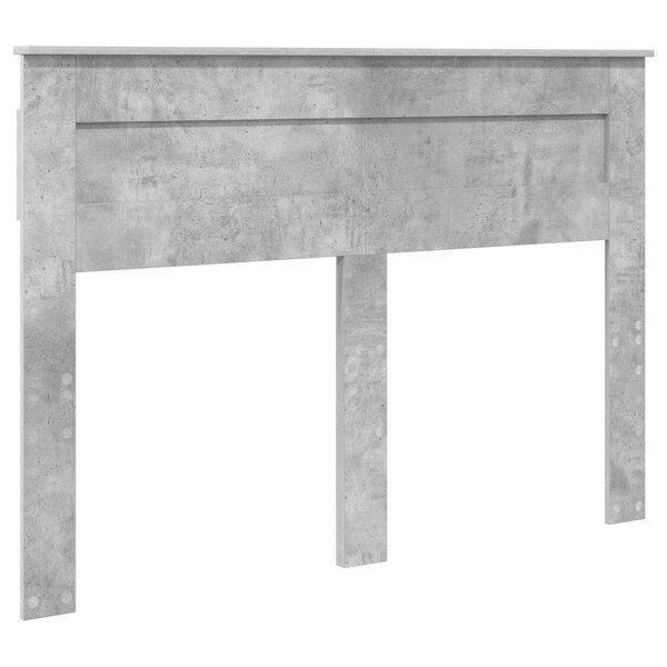 vidaXL Tête de lit Gris béton 140 cm Bois d'ingénierie