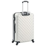 vidaXL Valise rigide 3 Pièces Argenté brillant ABS