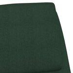 vidaXL Chaise de relaxation Vert foncé Tissu