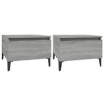 vidaXL Tables d'appoint 2 Pièces Sonoma gris 50x46x35 cm Bois ingénierie