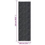 vidaXL Rideau anti-mouches anthracite 100x230 cm chenille