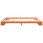 vidaXL Cadre de lit surélevé Marron 160 x 210 cm Bois massif