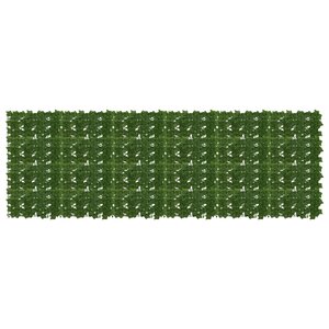 vidaXL Écran de balcon avec feuilles Vert 300 x 100 cm