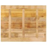 vidaXL Dessus de table rectangulaire bois massif de manguier brut