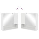 vidaXL Ensemble de mobilier de salle de bain 2 Pièces Blanc brillant