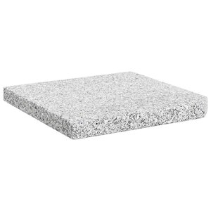 vidaXL Plaque de poids carrée pour parasol Granit 25 kg Gris
