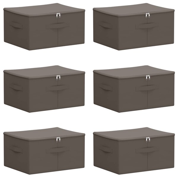 vidaXL Boîte de rangement 6 pc Tissu intissé 43 x 34 x 23 cm 33 6 L