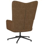 Vidaxl chaise de relaxation marron tissu