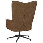 vidaXL Chaise de relaxation Marron Tissu