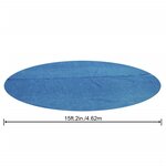 Bestway Couverture solaire de piscine ronde 462 cm Bleu