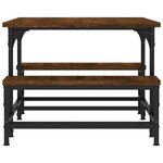 vidaXL Table basse chêne marron 100x50 5x40 cm bois d'ingénierie