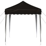 vidaXL Tente de fête pop-up 195 x 195 x 245 cm Noir Tissu Oxford