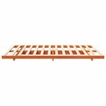 vidaXL Cadre de lit surélevé Marron cire 140 x 220 cm