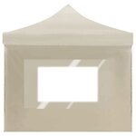 vidaXL Tente de réception pliable avec parois Aluminium 6 x 3 m Crème