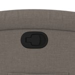 vidaXL Fauteuil inclinable Taupe Tissu