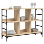 vidaXL Buffet Chêne Sonoma 102 x 32 x 73 5 cm Bois d'ingénierie