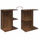 vidaXL Tables de chevet 2 Pièces chêne marron bois d'ingénierie