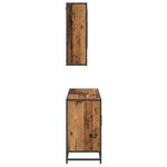 vidaXL Ensemble de mobilier de salle de bain 2 Pièces Bois Ancien