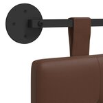 vidaXL Tête de lit suspendue Marron Simili cuir