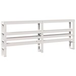 vidaXL Cadre de lit sans matelas blanc 180x200 cm bois massif de pin