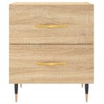 vidaXL Table de chevet chêne sonoma 40x35x47 5 cm bois d’ingénierie