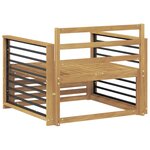 vidaXL Canapé d’extérieur Bois d'Acacia Massif Blanc