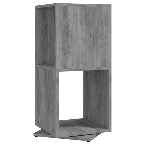 vidaXL Armoire rotative Gris béton 34 5x34 5x75 5 cm bois d'ingénierie