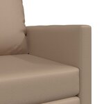 vidaXL Sofa Lit de Sol Cappuccino 74 x 77 x 81 cm Faux cuir