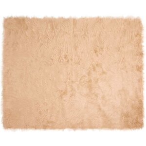 vidaXL Tapis en Peau de Mouton Synthétique Beige 200 x 280 cm
