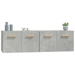 vidaXL Armoires murales 2Pièces Gris béton 60x36 5x35cm Bois d'ingénierie