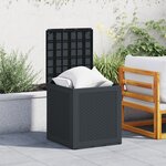 vidaXL Boîte de Rangement Anthracite 55x53x57 cm PP