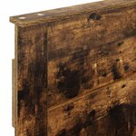 vidaXL Tête de lit avec tête de lit Chêne fumé 80 cm Bois d'ingénierie