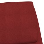 vidaXL Chaise de relaxation Rouge bordeaux Tissu