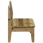 vidaXL Chaises de jardin lot de 2 cire marron 60x52 5x72 cm