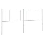 vidaXL Tête de lit métal blanc 193 cm