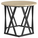 vidaXL Table d'appoint 2 Pièces Chêne Sonoma Bois d'ingénierie et acier
