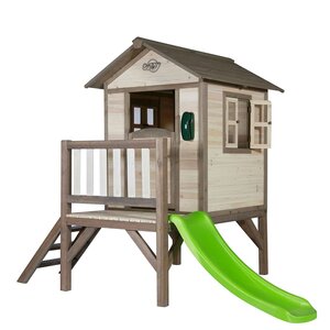 Sunny maison pour enfants lodge xl avec toboggan c050.002.00