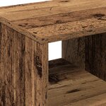 Table d'appoint vidaXL avec roulettes en bois ancien 50x30x55 cm en contreplaqué