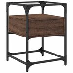 vidaXL Tables de chevet 2Pièces chêne marron 40x40x55cm bois d'ingénierie