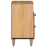 vidaXL Cabinet de chevet Naturel 50 x 33 x 62 cm Bois de mangue massif