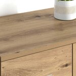 vidaXL Buffets Corona 2 Pièces Chêne artisanal 59 x 39 x 80 cm