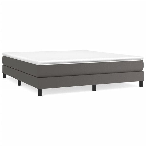 vidaXL Cadre de lit gris 180x200 cm similicuir