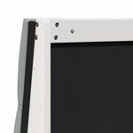 vidaXL Tête de lit capitonnée Gris clair 100 cm Pin massif