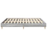 vidaXL Cadre de lit sans matelas sonoma gris 200x200 cm