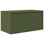 vidaXL Armoire de rangement Vert olive 80 x 40 x 40 cm Acier