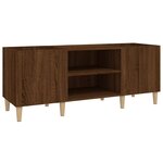 vidaXL Armoire à disques chêne marron 121x38x48 cm bois d'ingénierie