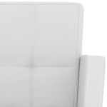 vidaXL Tabourets de bar lot de 2 blanc similicuir