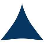 Vidaxl voile de parasol tissu oxford triangulaire 5x7x7 m bleu