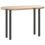 vidaXL Pieds de table console 4 pièces Anthracite 72-74 cm Acier