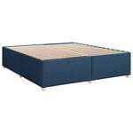 vidaXL Cadre de lit sans matelas bleu 200x200 cm tissu
